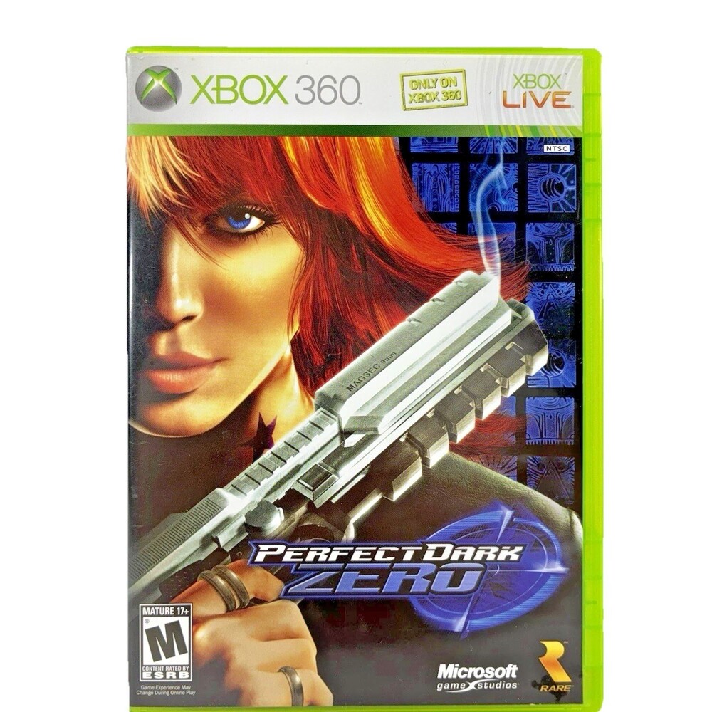 Perfect Dark Zero Microsoft Xbox 360 Rare 2005 Complete with Manual Tested